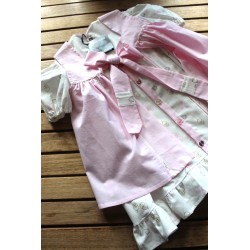 Colonial Dress with coordinating apron Size 2-4  3pieces