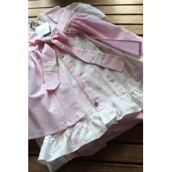 Colonial Dress with coordinating apron Size 2-4  3pieces