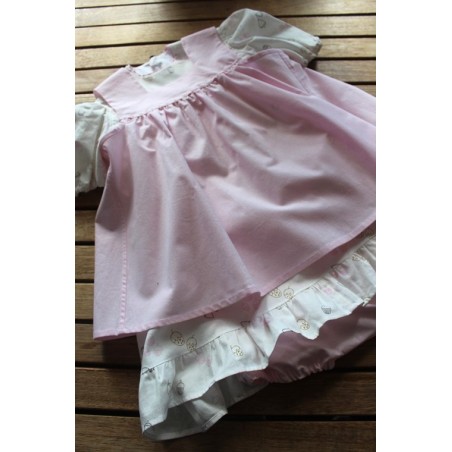 Colonial Dress with coordinating apron Size 2-4  3pieces