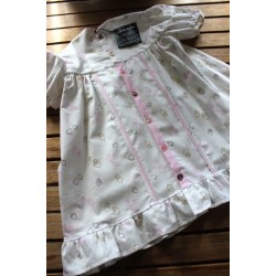 Colonial Dress with coordinating apron Size 2-4  3pieces