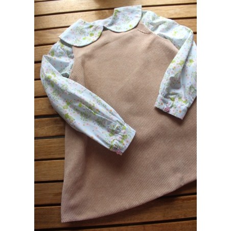 Corduroy dress with fleece lining Size 3-4