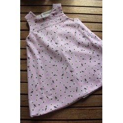 Corduroy dress with fleece...