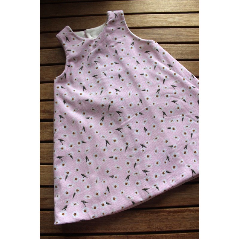 Corduroy dress with fleece lining Size 3-4