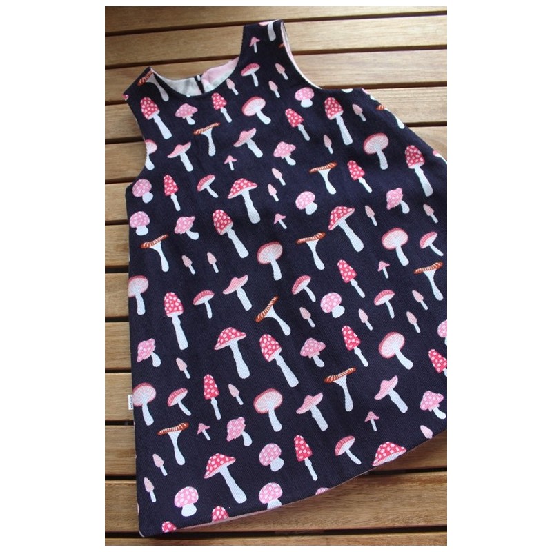 Corduroy dress with fleece lining Size 3-4