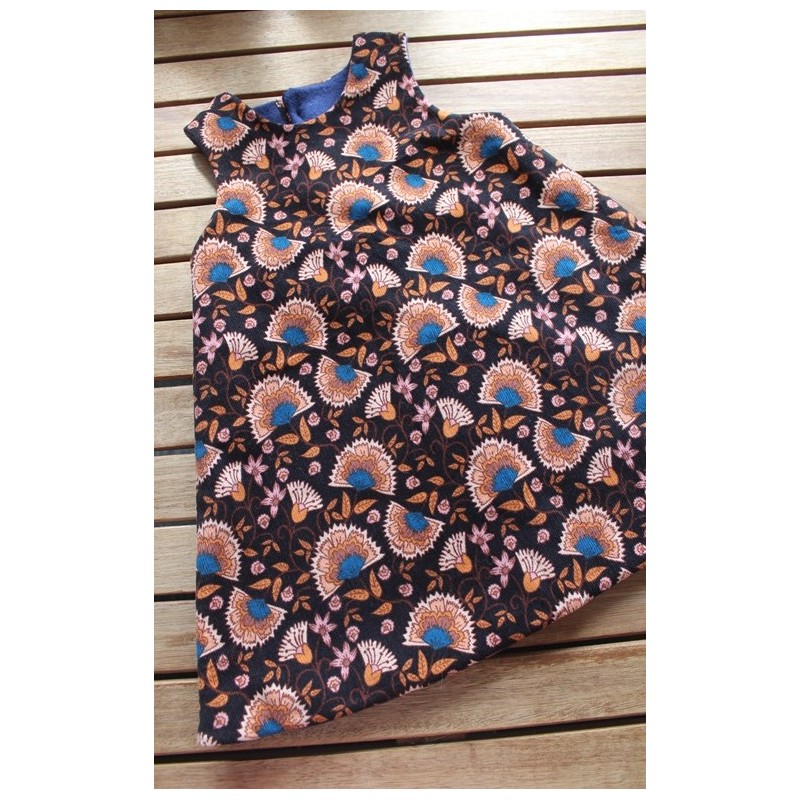 Corduroy dress with fleece lining Size 3-4