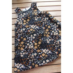 Corduroy dress with fleece...