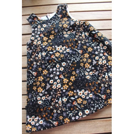 Corduroy dress with fleece lining Size 3-4