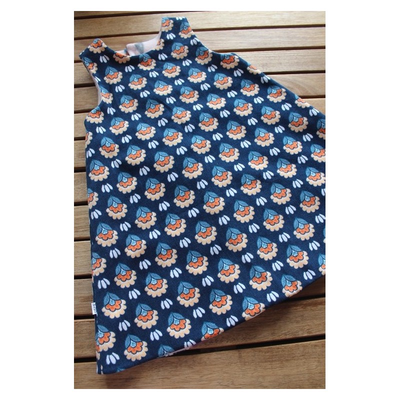 Corduroy dress with fleece lining Size 3-4