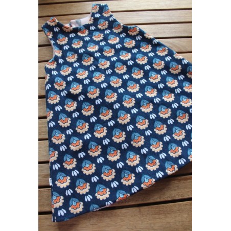 Corduroy dress with fleece lining Size 3-4