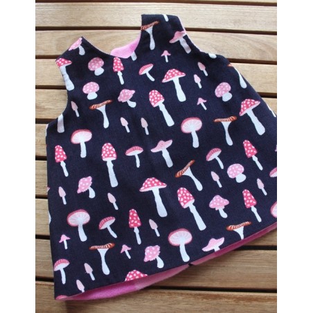 Corduroy dress with fleece lining Size 9mth-12mth-2yrs