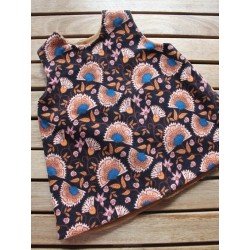 Corduroy dress with fleece...