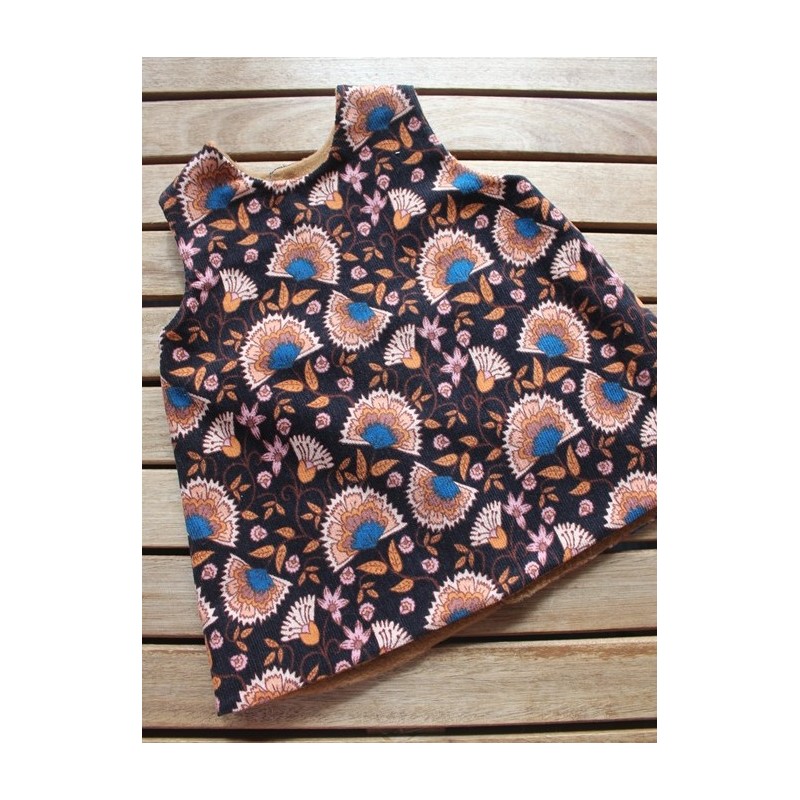 Corduroy dress with fleece lining Size 9mth-12mth-2yrs