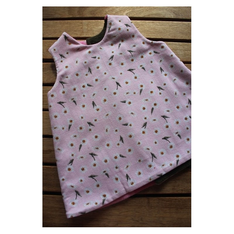 Corduroy dress with fleece lining Size 9mth-12mth-2yrs