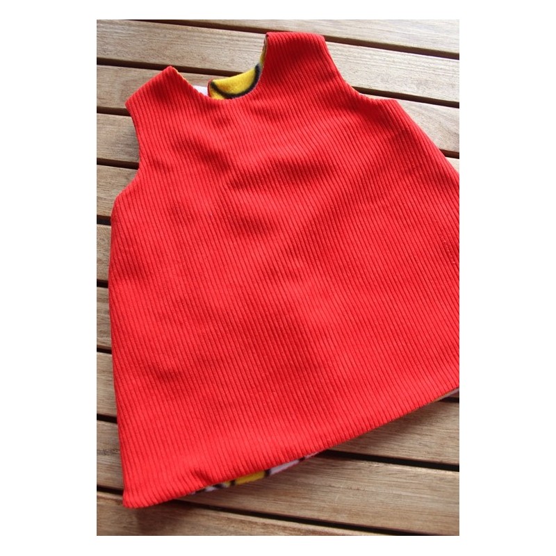 Corduroy dress with fleece lining Size 9mth-12mth-2yrs