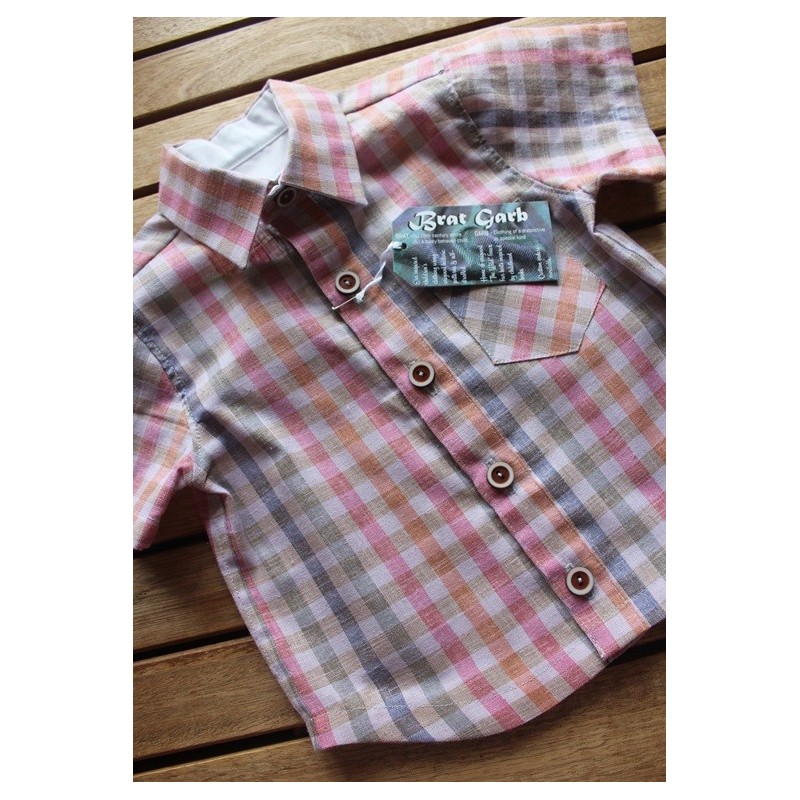 Baby Boys' classic cut short sleeve shirt.  Size 1