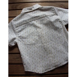 Baby Boys' classic cut short sleeve shirt.  Size 1