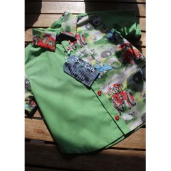 Baby Boys' classic cut short sleeve shirt.  Size 1