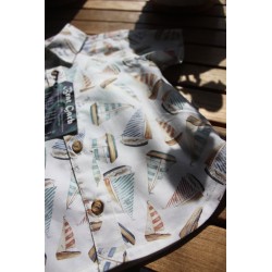 Baby Boys' classic cut short sleeve shirt.  Size 1