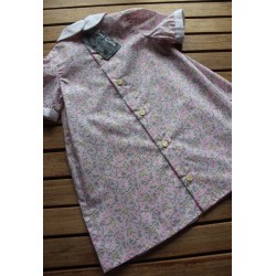 1968 Inverted Pleat Dress with Peter Pan collar. Size 3