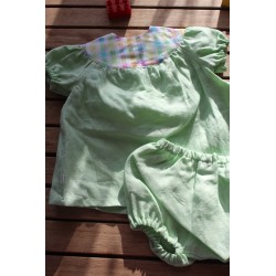 Baby Gown and matching Bloomers 6-12months